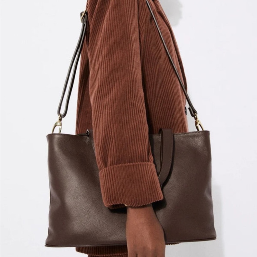 Rita Row Brown Leather Shoulder Bag